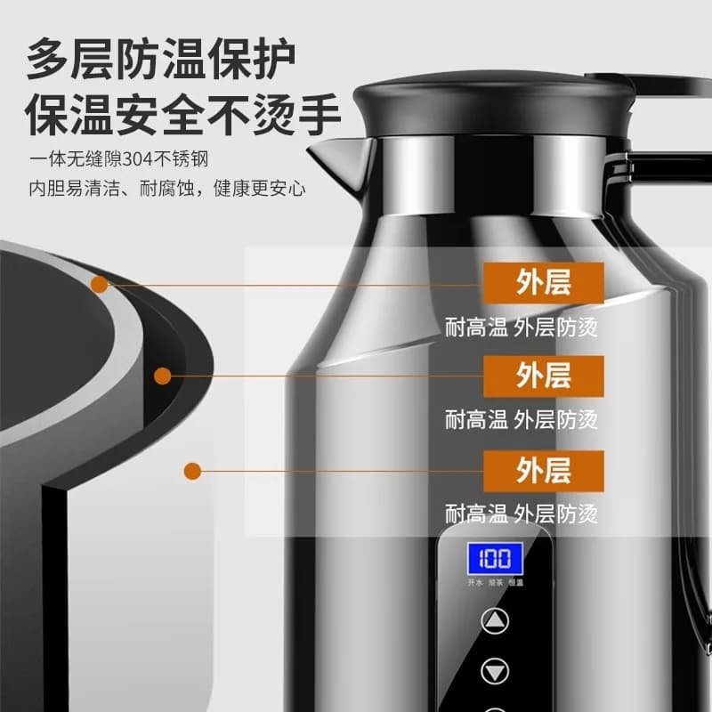 Car Kettle Large Capacity 12v24v Car General Electric Water Insulation Pot