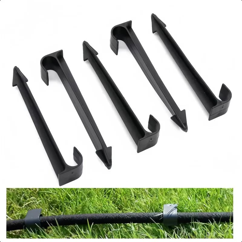 48pcs Durable Water Pipe Fixing Stake Easy Install Sturdy For Garden/Courtyard/Lawn Irrigation Fix Drip Hose/Hose Practical