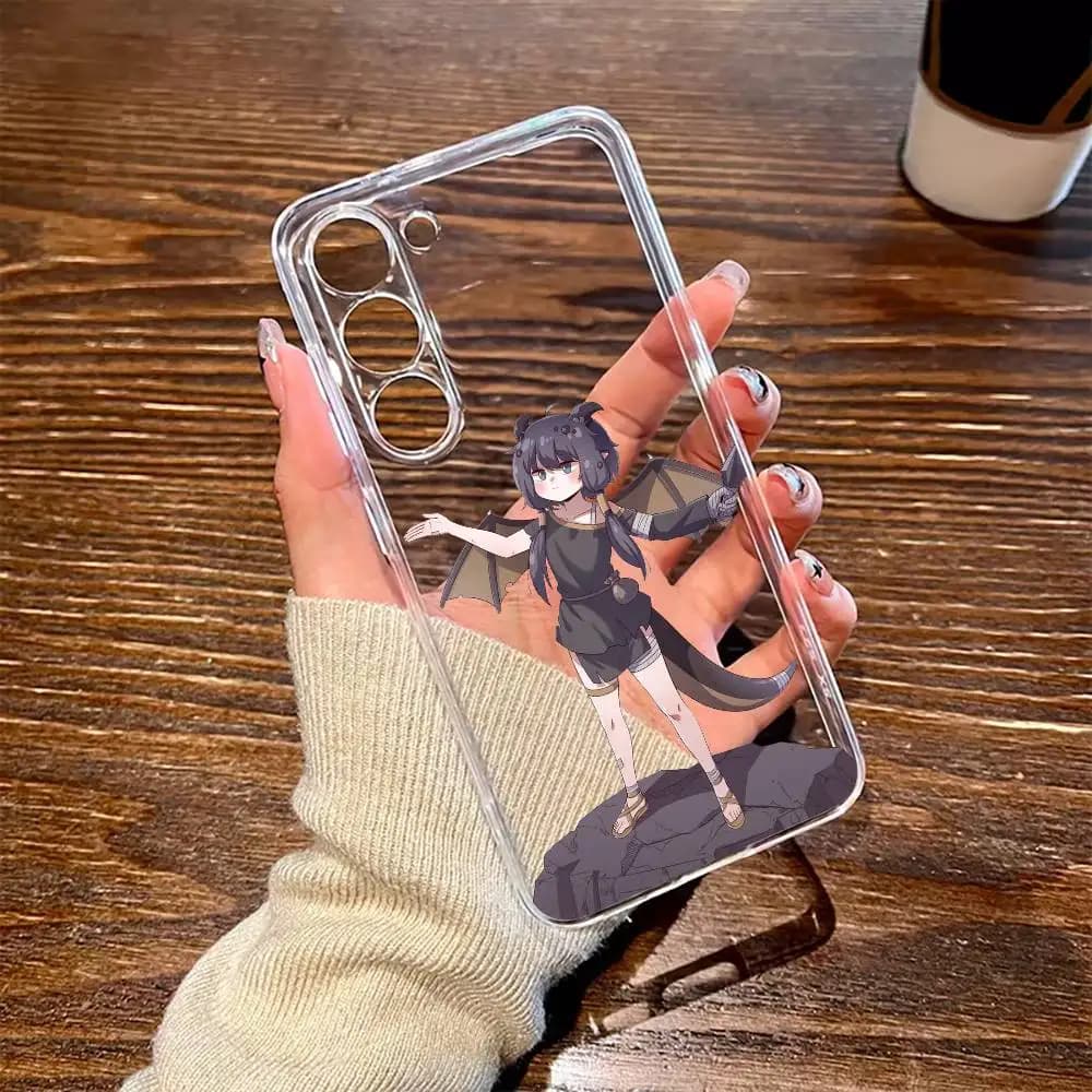Custodia per telefono Game Trickcal Chibi Go Cute per SamsungA10 A12 A31 A40 A70 Custodia trasparente