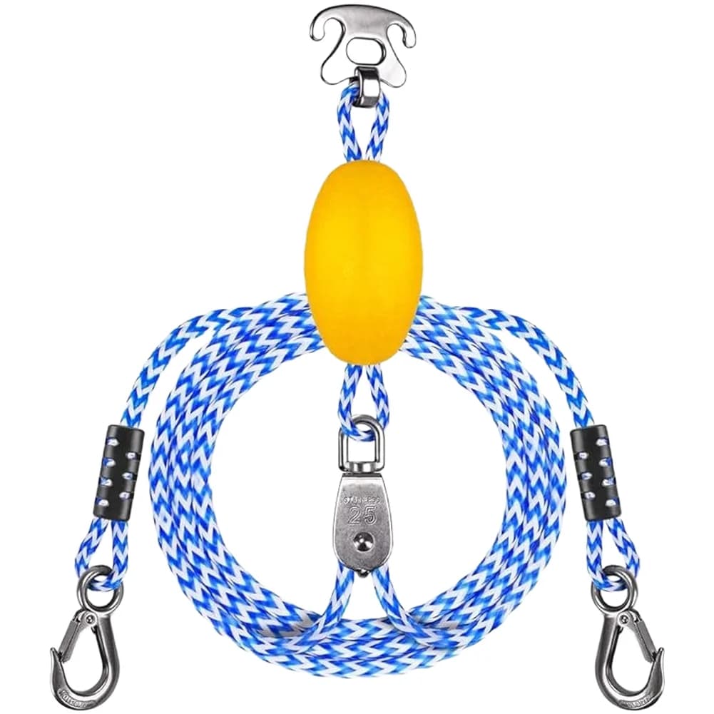 46cm/2.4m Heavy Duty Boat Tow Rope With Stainless Steel Connector Stainless Steel For KAYAK Accessories