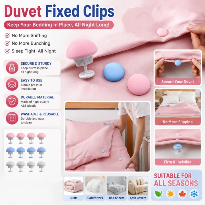 Magnetic Mushroom Blanket Fastener Clips Non Slip Quilt Holder Duvet Cover Fixer for Bed Sheets Bedding