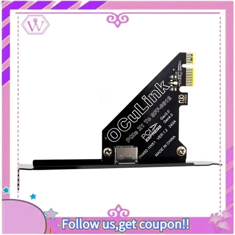 Scheda di espansione Pcie 4.0 X1 a Oculink SFF8611/8612 per SSD SFF-8639 U.2 per scheda grafica esterna per Win/Linux