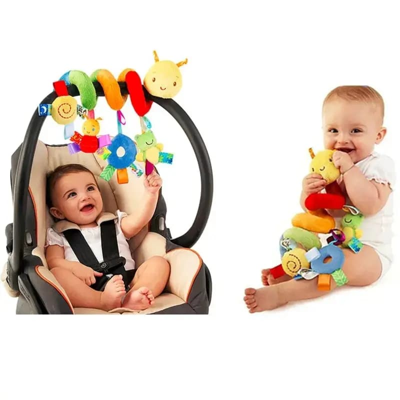 Cute Activity Musical Spiral culla passeggino seggiolino auto da viaggio giocattoli appesi neonati maschi ragazze sonagli giocattolo
