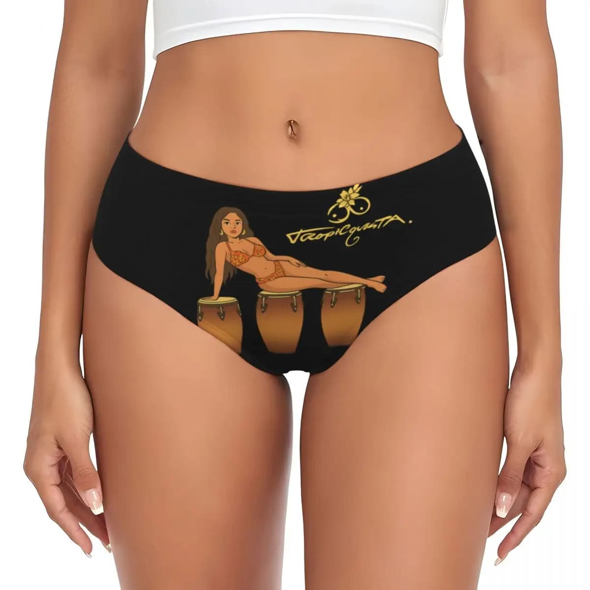 Slip da donna Karol G Mermaid Reggae Ainger Karol G Tropicoqueta, traspiranti ed elasticizzati