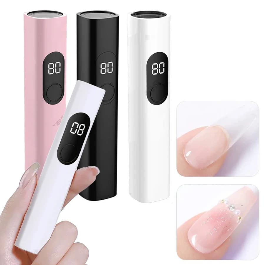 Mini portable UV lamp for nails Manicure tool for nail polishing quick curing gel for home use UV light for nail art