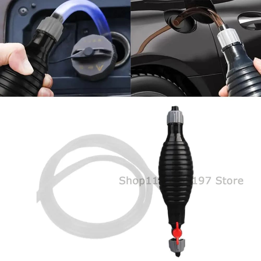1 Set 1.5M/3M Universal Siphon Hand Pump Kit Fuel Truck Car Portable Manual Fuel Transfer Pump Gasoline Diesel Liquid Water