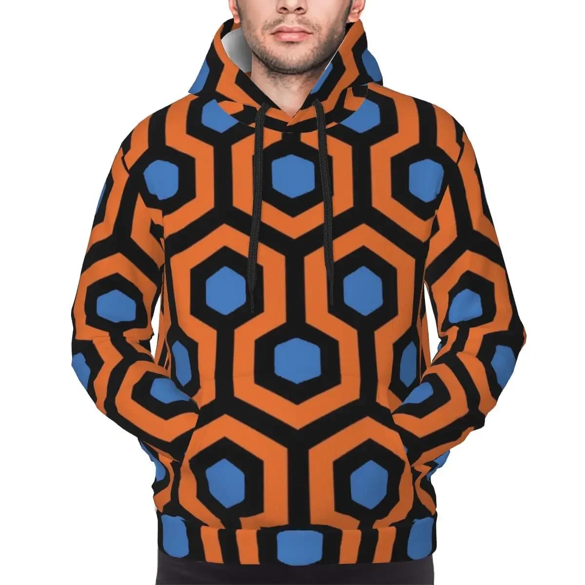 Overlook Hotel Carpet From The Shining PurpleGreen Hoodie Hip Hop Pullover Autumn Winter Men Women Sweatshirt Long Sleeve Tops
