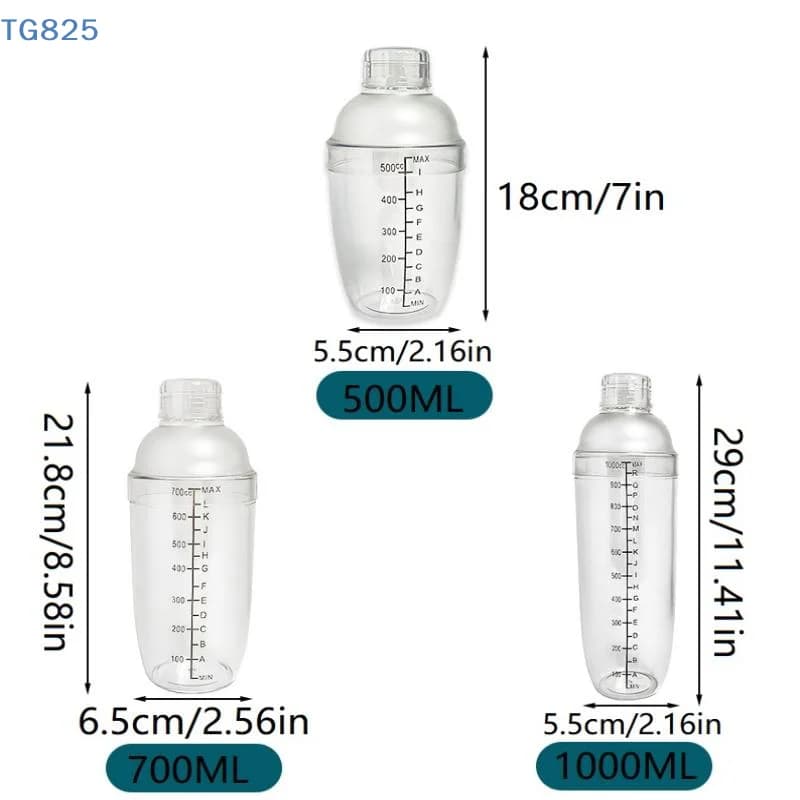 【AN】【AN】3/5/7Pcs Cocktail Shaker Set Cocktail Shaker And Measuring Jigger Set Drink Mixed Hand Shaker Tools For Bartending Bar