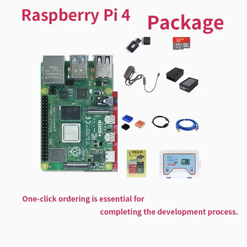 Raspberry Pi 4B development card, development learning kit