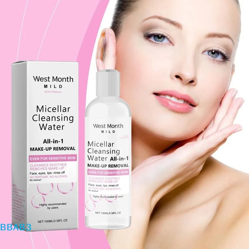 【B】Acqua Micellare Struccante Profonda, Detergente per Pori, Rinfrescante e Idratante per Occhi, Labbra e Viso, Cura della Pelle