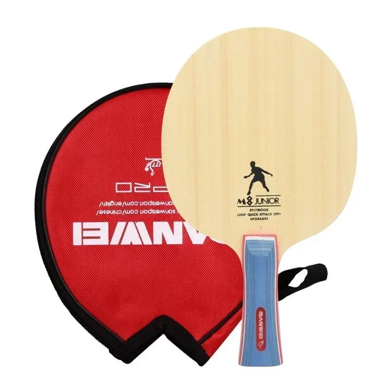 Original SANWEI M8 T5000 Ping Pong Blade 5 Layers Allround Loop Control Wood Ping Pong Bat Paddle