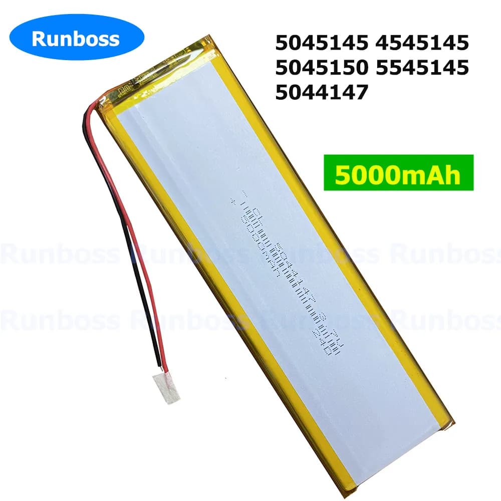 1-10 pz 5045145 4545145 5045150 5545145 5044147 5000 mAh/4000 mAh 3.7 V Batteria al litio Per GPS Accumulatori E-book Macchina Fotografica Tablet PC