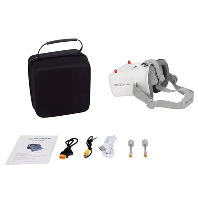 Occhiali FPV DMKR 008D PRO 5.8G 4.3 pollici 800x480 con DVR integrato e batteria da 2000mAh