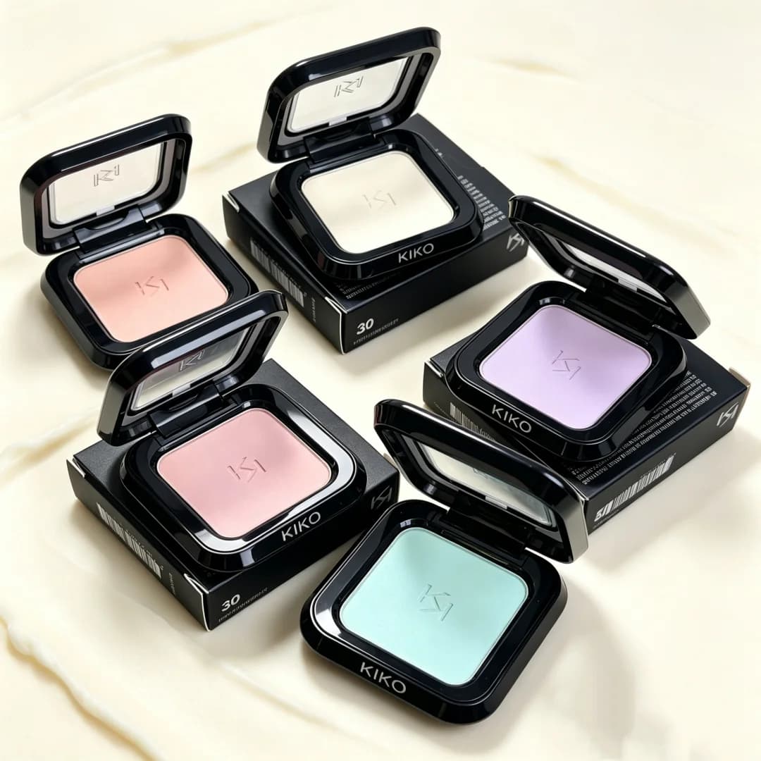 KIKO Milano Powder Foundation&Water Eyeshadow Oil Control Long Lasting Matte Finish High Pigment Shimmer Blur Pores Smooth Gifts