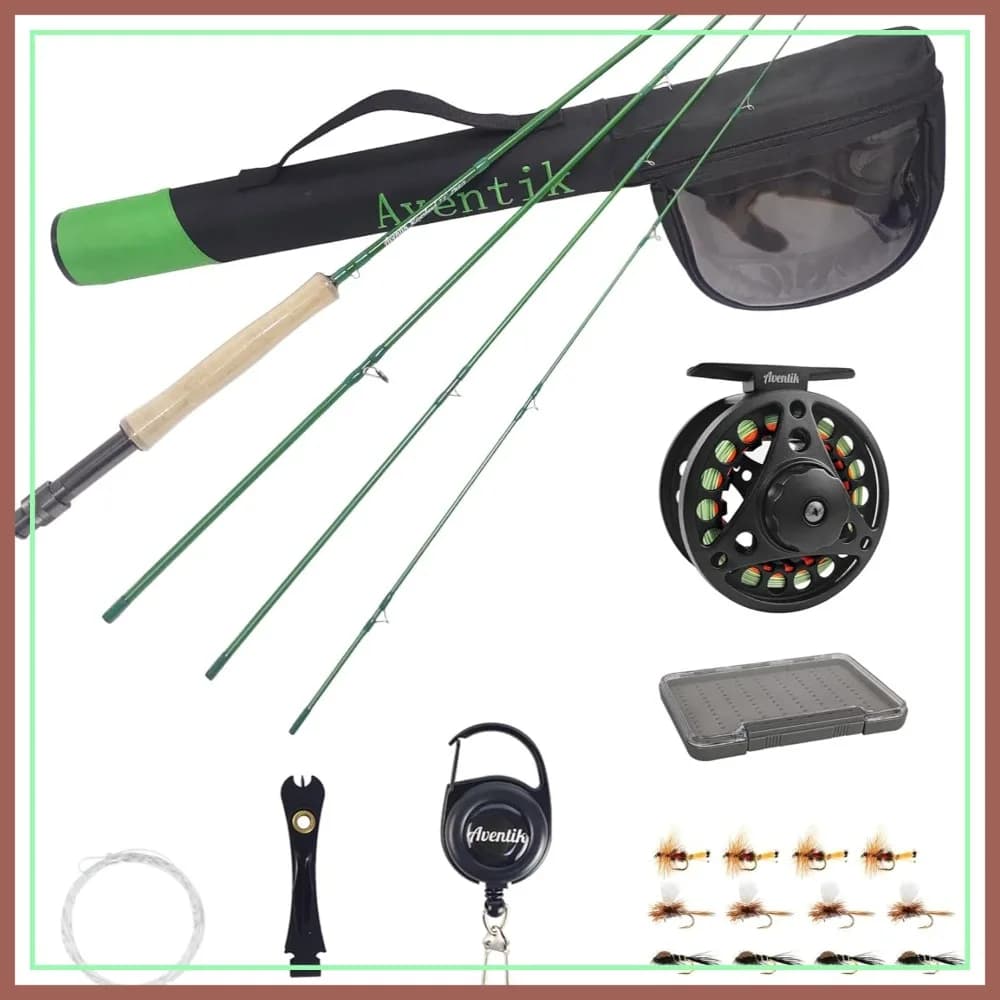Canna da Pesca a Mosca in Grafite IM8, 0-8wt, 6-10ft, Leggera con Azione Media-Veloce