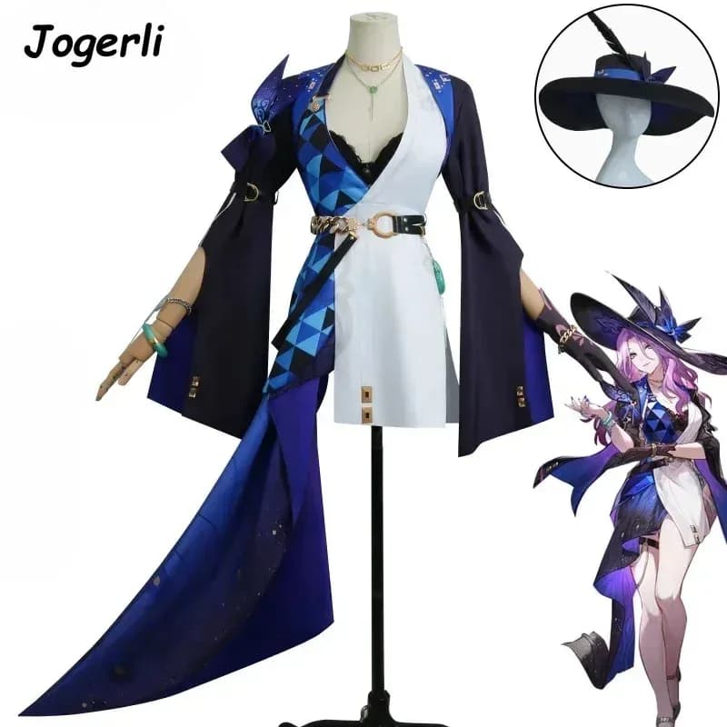 Jogerli Honkai: Star Rail Jade Cosplay Costumes Women Cos Roleplay Suit Game Anime Cloth Wiga;k6;8',