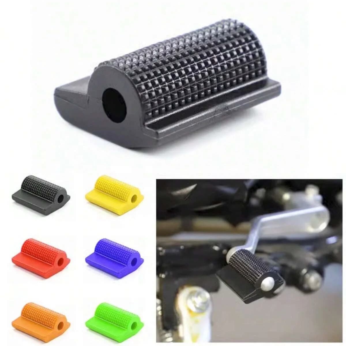 Copertura universale per leva cambio moto, protezione antiscivolo in gomma per scarpe e stivali, 1 pezzo