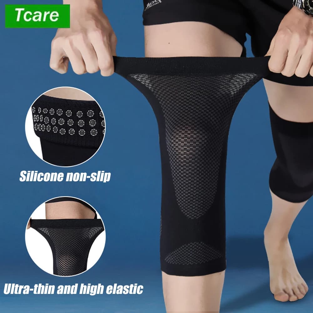 Tcare Knee Support Knee Sleeve Ultra Thin Compression Knee Sleeve for arthritis Articulation Sport Fitness Cycling Protective Knee Pad for Running