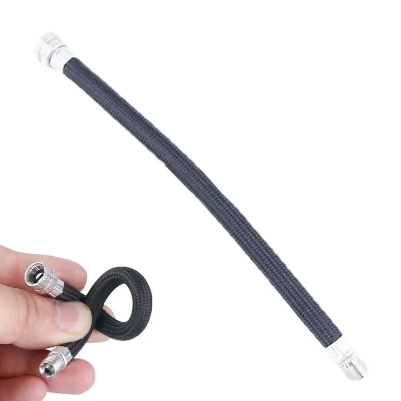 Tubo di prolunga del gonfiatore della pompa dell'aria tubo di gomma del gonfiatore dell'aria esteso forniture per pompe universali compatibili per biciclette e camper