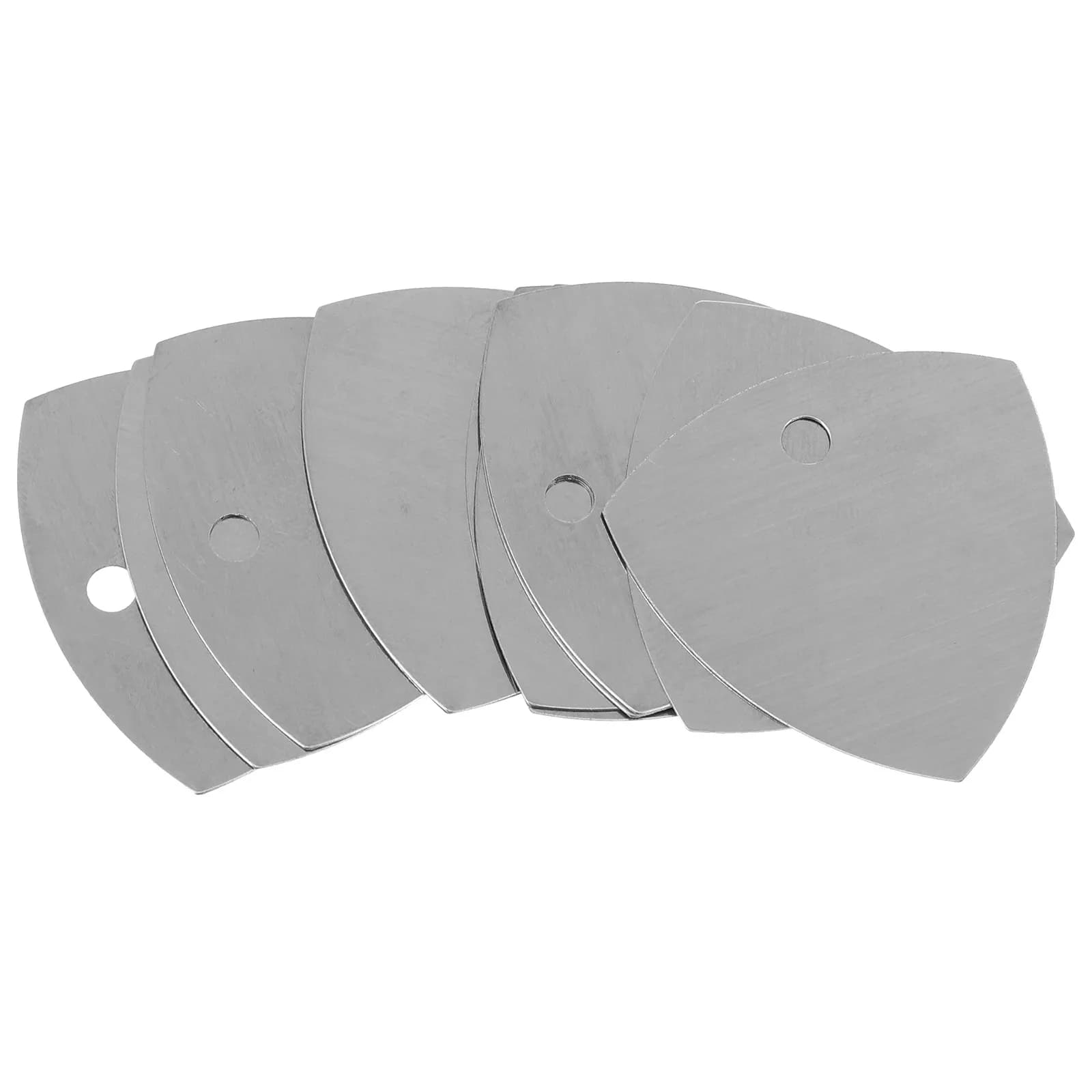 12Pcs Stainless Steel Guitar Picks Bass Plectrums Fine Craftsmanship Authentic Tone Preservation Easy Grip Guitar Accessories