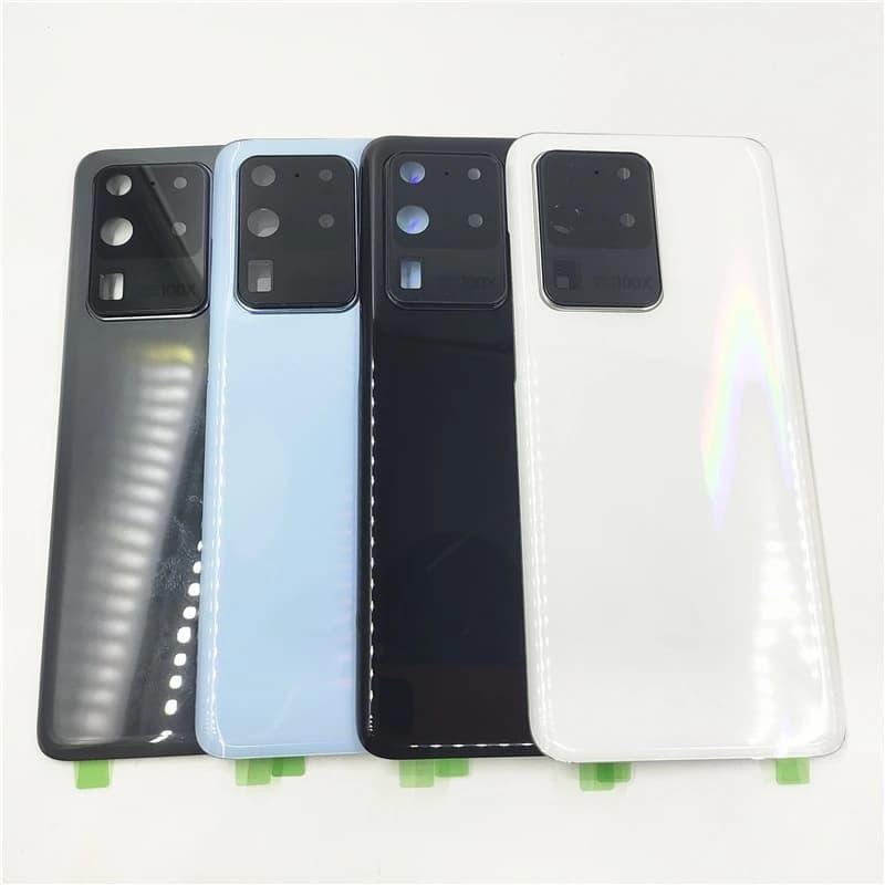 Battery Back Cover For Samsung Galaxy S20 Ultra SM-G988 Rear Door Housing Case Replacement Parts With Camera Lens