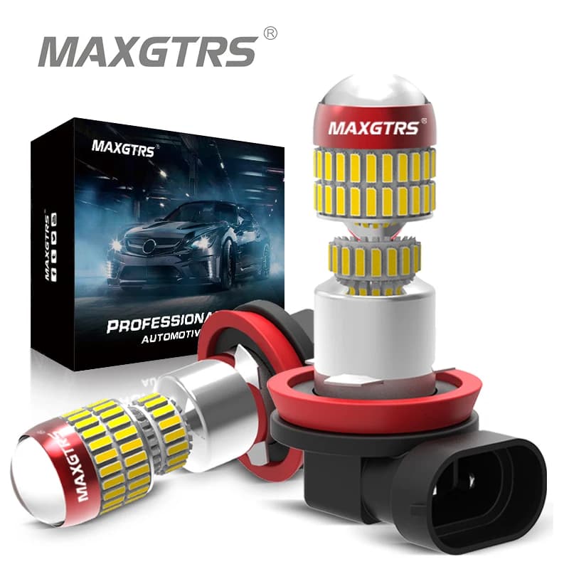 2x Super Bright H8 H11 9005 9006 HB3 HB4 lampada a LED 4014 Chip fendinebbia per auto 6000K bianco ghiaccio blu guida lampadine a Led da corsa