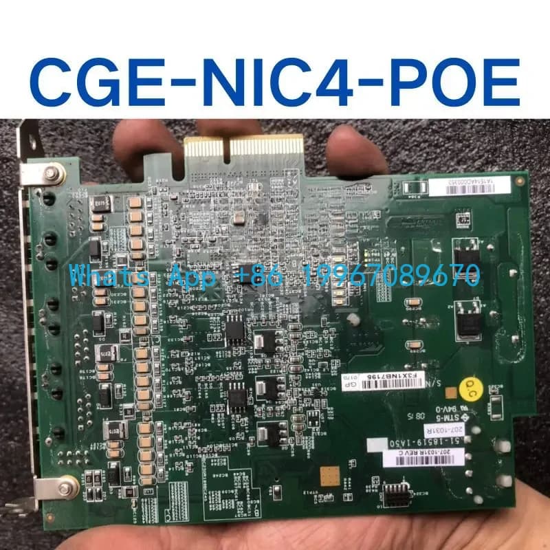 Scheda di acquisizione telecamera industriale CGE-NIC4-POE usata testata OK
