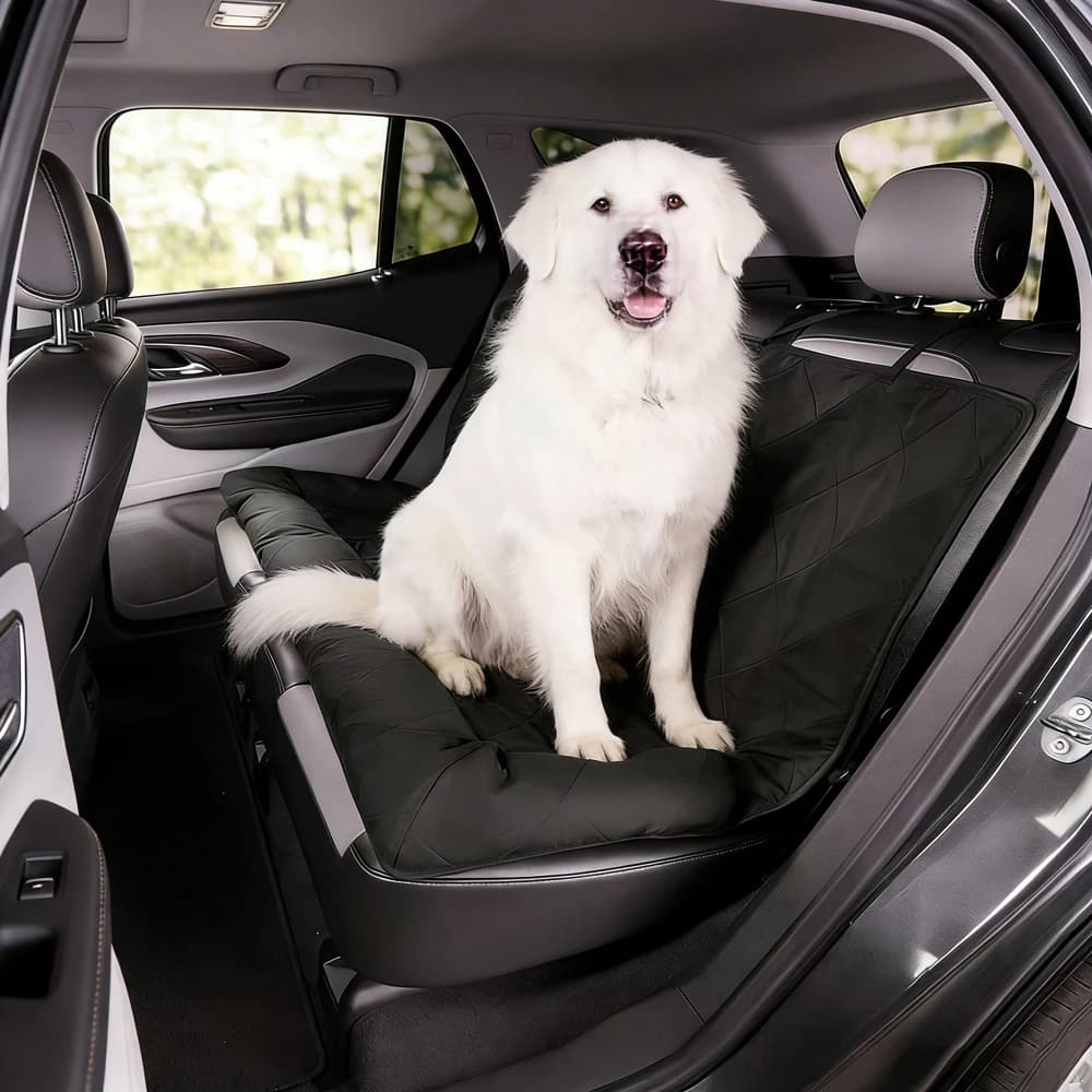 Coprisedile Impermeabile Invernale per Cani, Tappetino Protettivo per Animali Domestici con Bracciolo Centrale per Auto, SUV, Camion