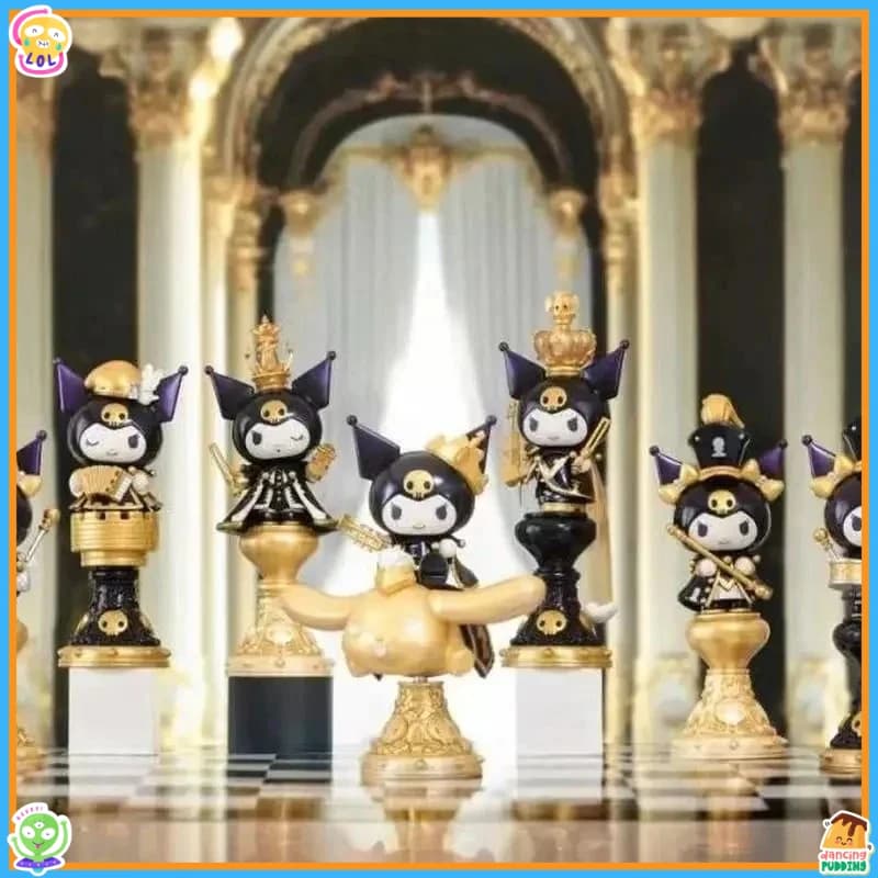 2025Sanrio Kuromi Scatola Cieca Giocattolo Serie di Scacchi Kawaii Ornamenti Animazione Periferica Regalo di Compleanno per Bambini Natale Gfits