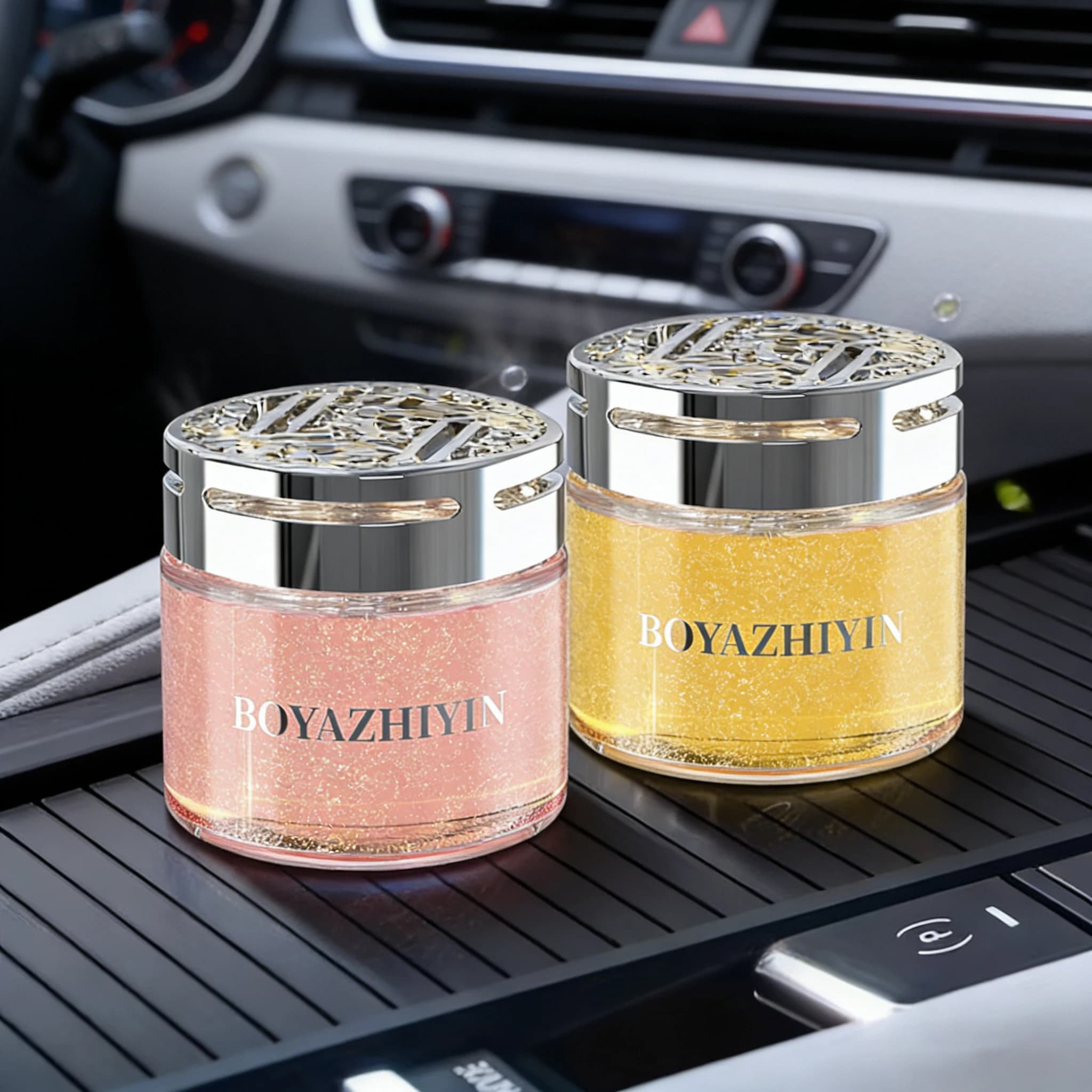 Perfumer for Auto with Light, Fragrance Duratura, Accessories for Interior Car, Solid Balm