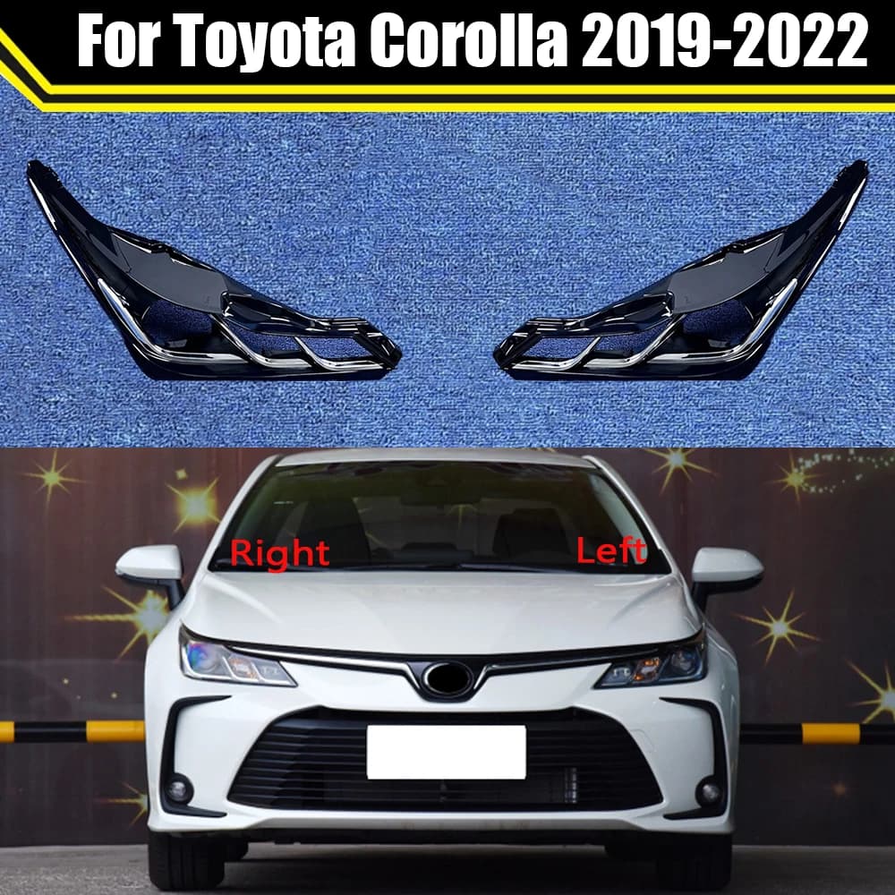 Cornice decorativa interna del faro dell'auto per Toyota Corolla 2019 2020 2021 2022 copertura del telaio del rivestimento interno del faro automatico