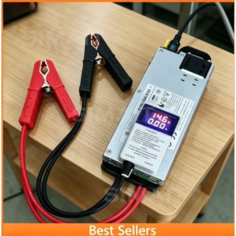 Alimentatore Programmabile Regolato 100A, Caricabatterie 12.6V 14.6V per 4 Batterie LiFePO4, Caricabatterie per Auto e Camper