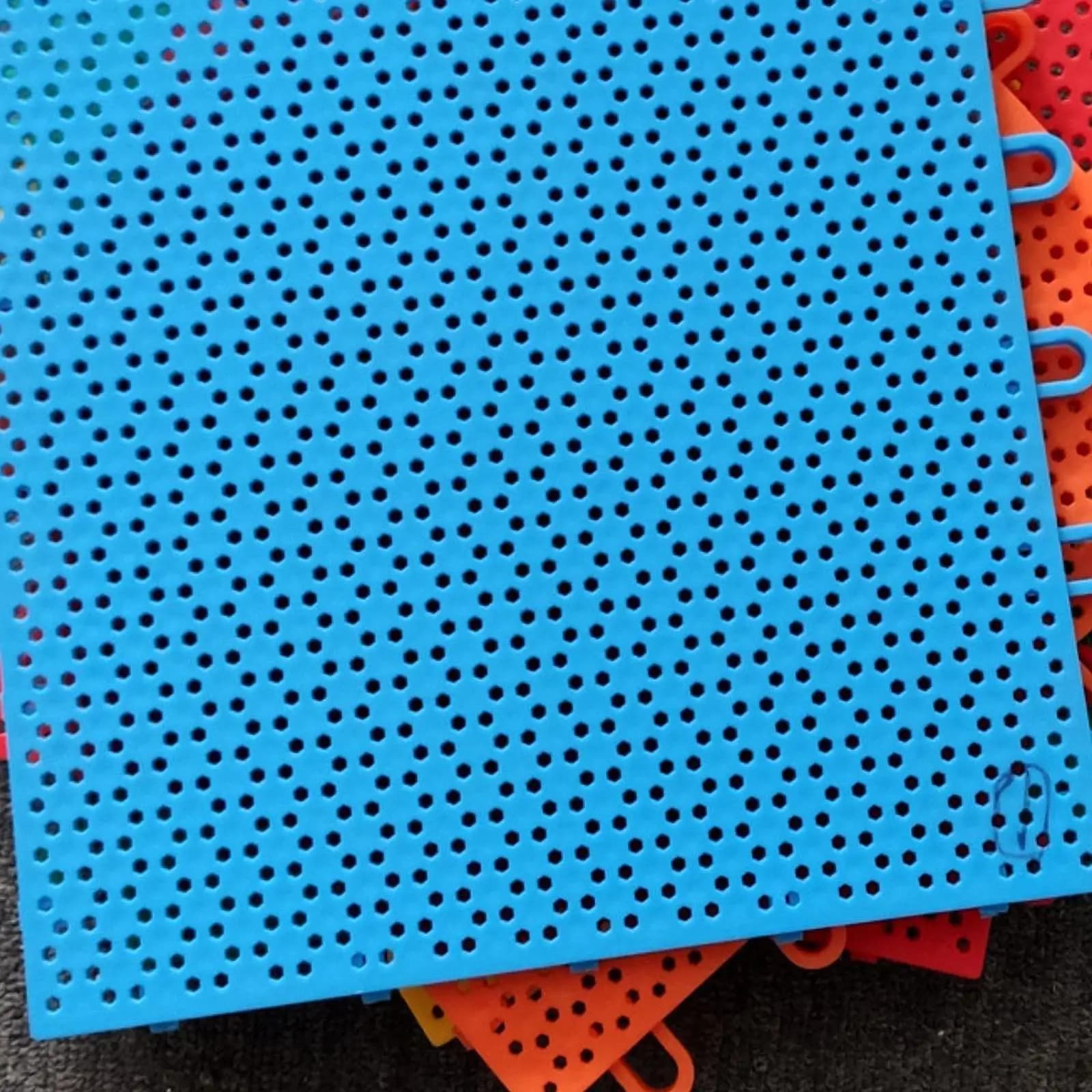 4 Pezzi Piastrelle di Ghiaccio Sintetico Tappetino per Hockey Superficie Liscia Portatile per Allenamento Hockey su Ghiaccio