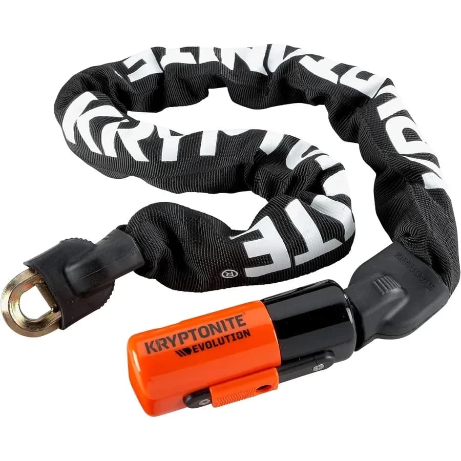 Evolution Mini Lucchetto per catena per bici Catena in acciaio lunga 3 piedi da 10 mm Antifurto resistente Venduto sicuro Lucchetto per catena per bicicletta in oro con chiavi