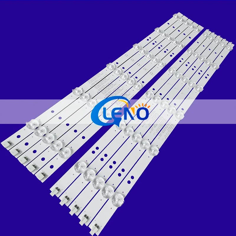 10 pz TV LED Array Bar LB-C490F13-E2-L-G1 Striscia di retroilluminazione LB49002 V0 V1 Bande corsie SVJ490A06_Rev03_6LED_L/R Righelli Nastri Piastre
