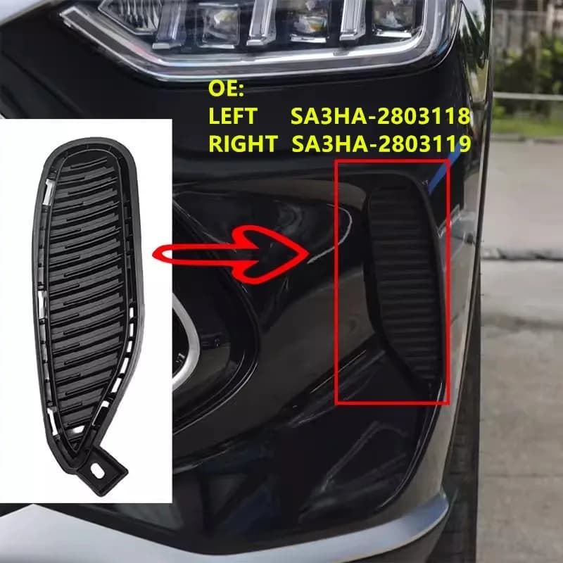 1 Pezzo Pannello Decorativo per Paraurti Anteriore per BYD SONGPLUS DM-i Griglia Paraurti Anteriore SA3HA-2803118 SA3HA-2803119