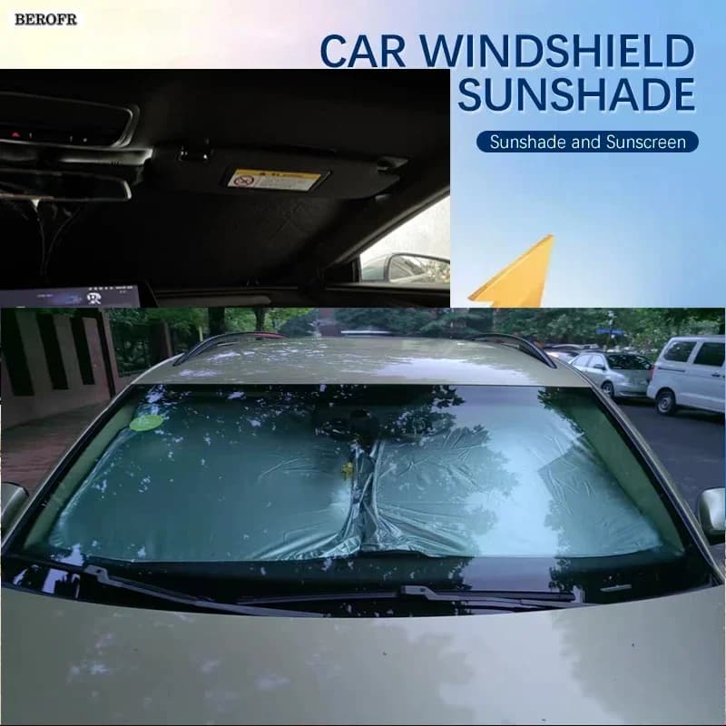 Car Windshield Sun Shade Covers Front Window Sunscreen UV Parasol For Tesla Model S Model3 ModelX Summer Car Accessories