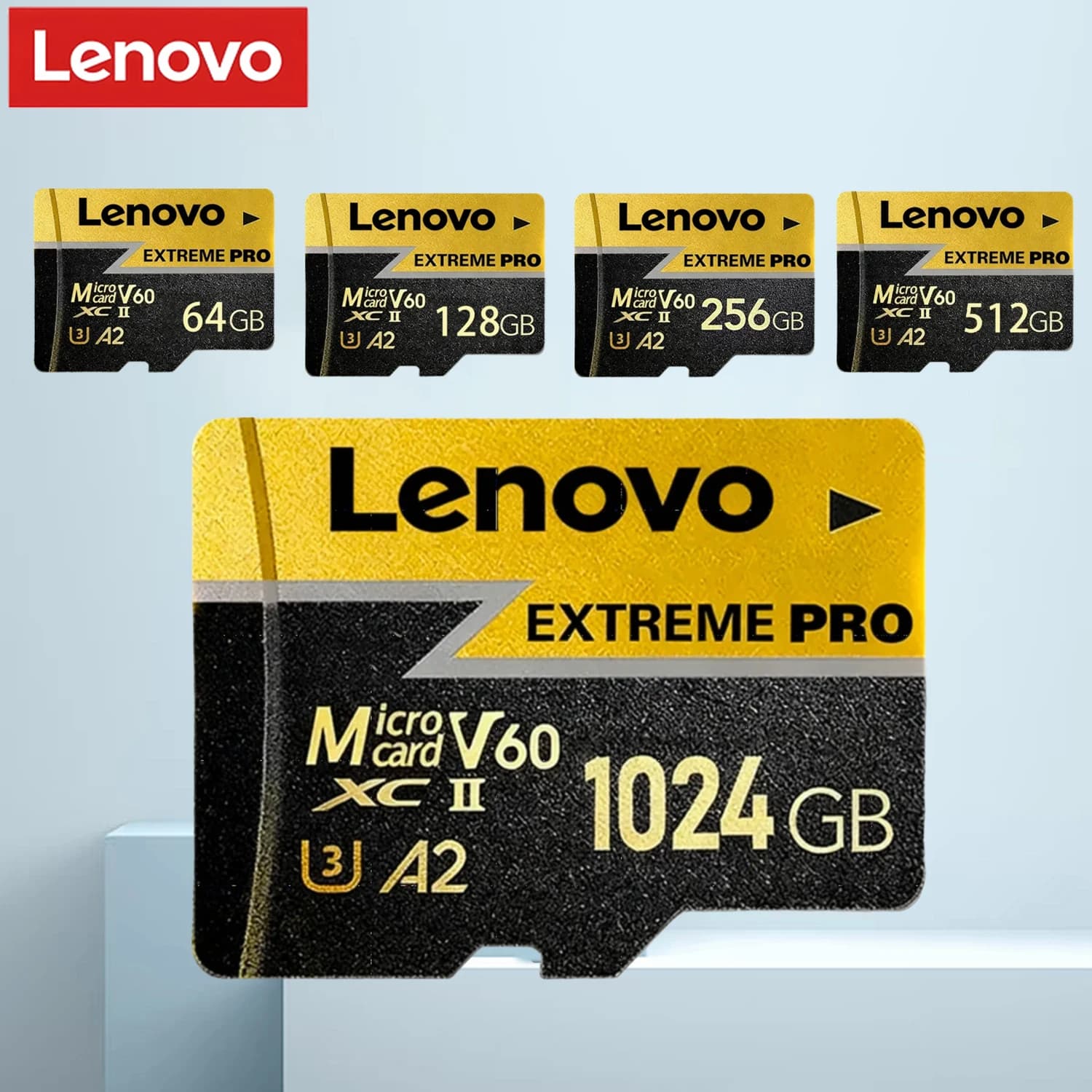 Lenovo SD Card High-Speed TF Flash Card Extreme Pro Micro SD Card 256GB 512GB 128GB Memory Card For Camera UAV Nintendo Switch
