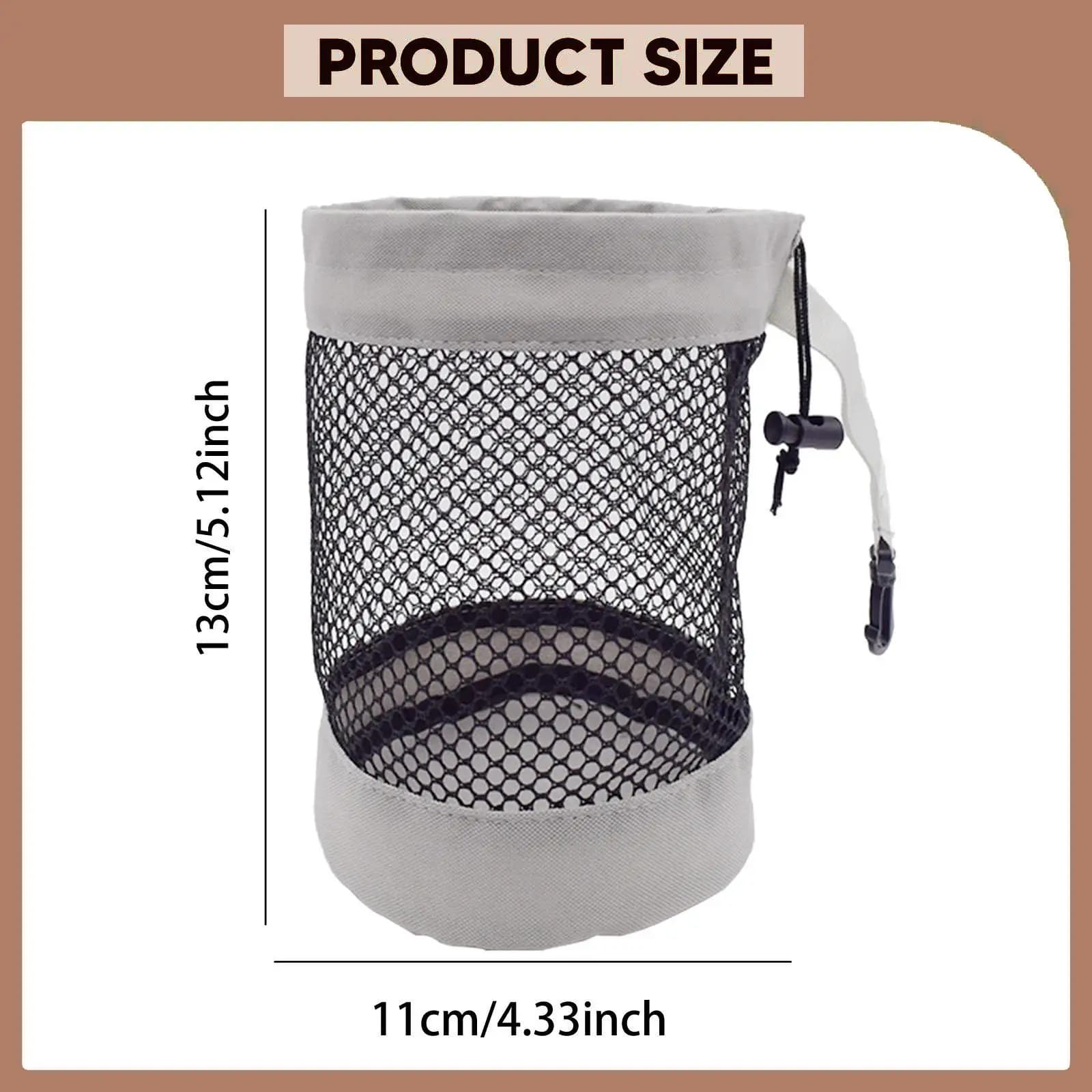 Borsa a rete per palline da golf in tessuto Oxford, traspirante, per accessori da golf e attrezzatura da tennis