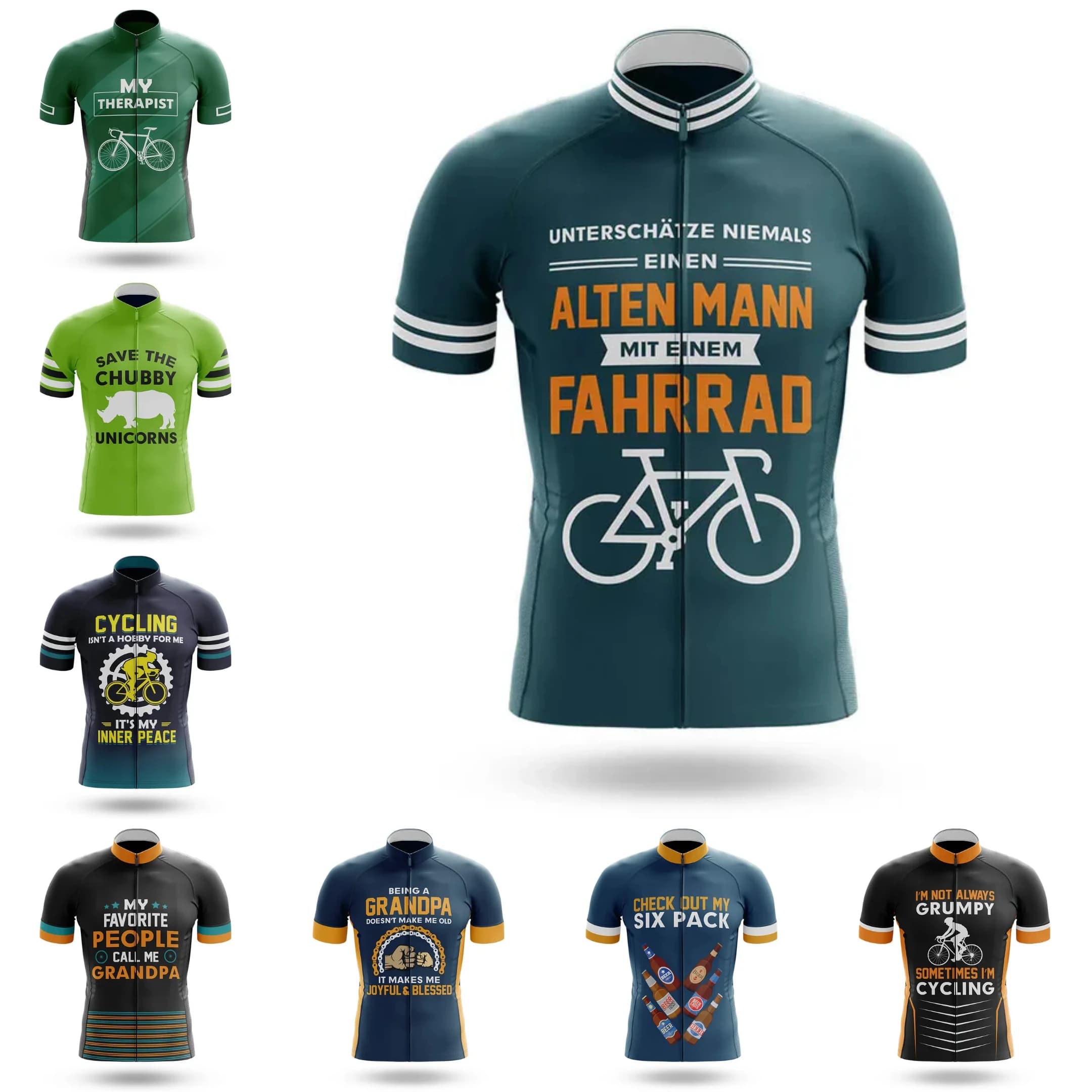 Maglia da Ciclismo My Therapist, Abbigliamento MTB Professionale per Uomo, Completo Estivo con Pantaloncini e Maglia
