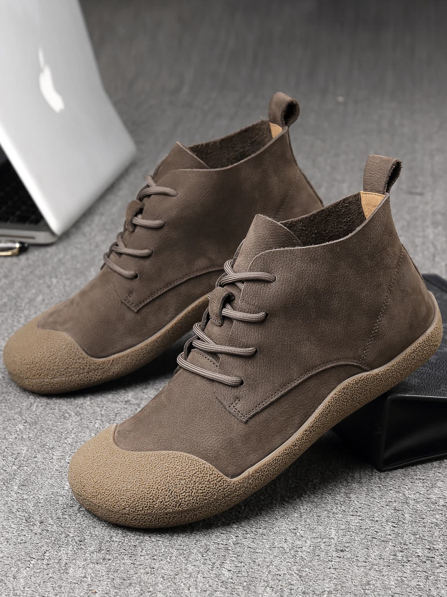 Genuine Leather Boots Men's Top Layer Cowhide Retro oes Soft Bot Single Layer Casual Leather oes High Top