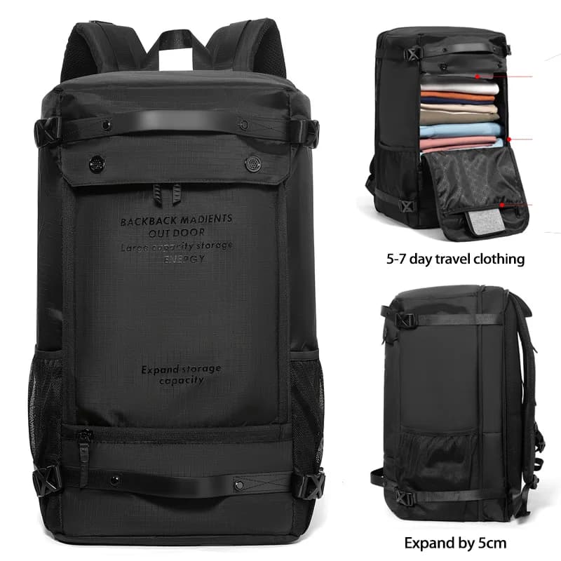 Zaino per laptop da 15,6 pollici, set di borse da viaggio multifunzionali da uomo, zaino da lavoro da uomo, zaino da ufficio
