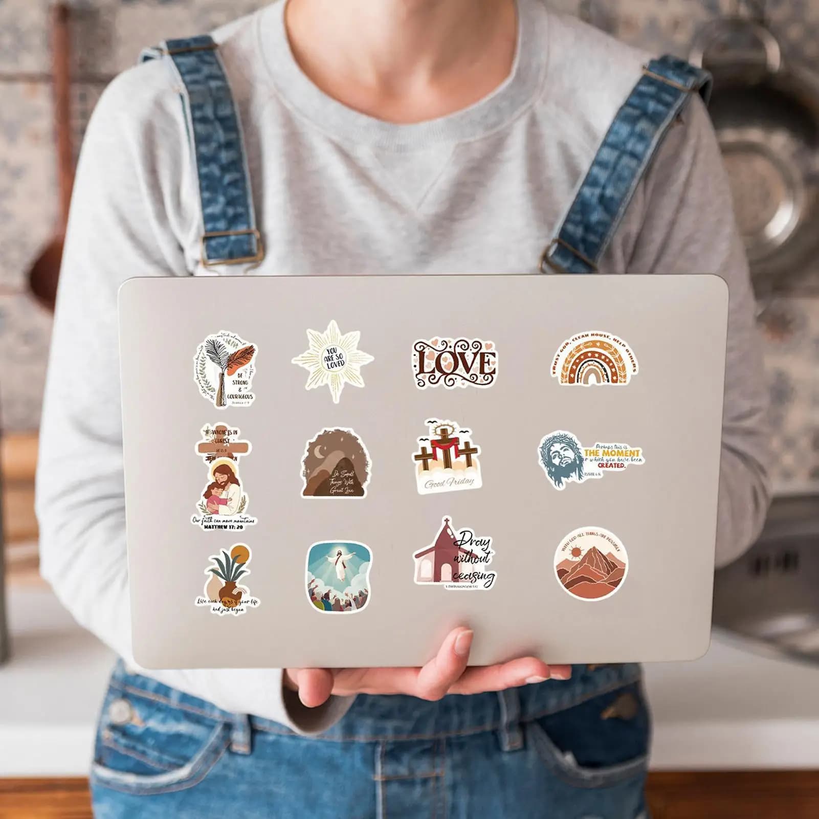 Wall decals for children 50 pieces Arts and aesthetic crafts Boho aesthetic stickers for laptop diary with water bottle