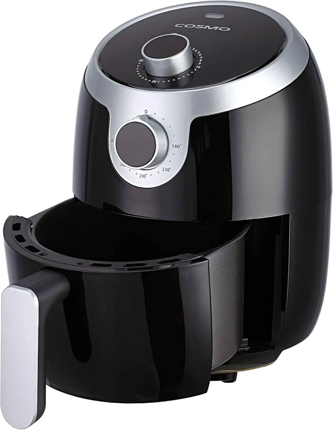 2,3 Liters Electric Air Fryer with Temperature Control, Timer, Automatic Switching, Non-stick Tray, 1000W Mini Compact