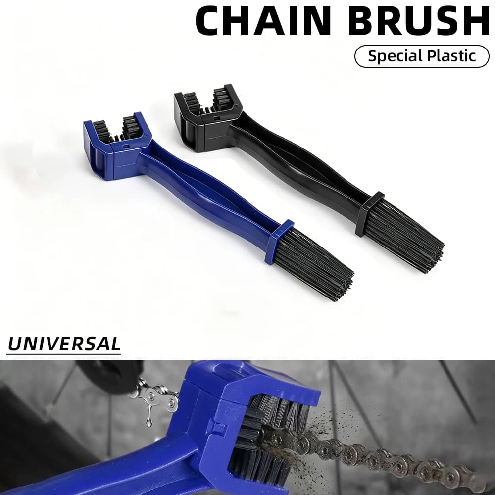 Spazzola per Pulizia Catena Moto, Spazzola in Plastica per Bicicletta, Pulitore Catena, Spazzola per Esterni, Strumenti per la Cura della Moto, Ricambi Moto