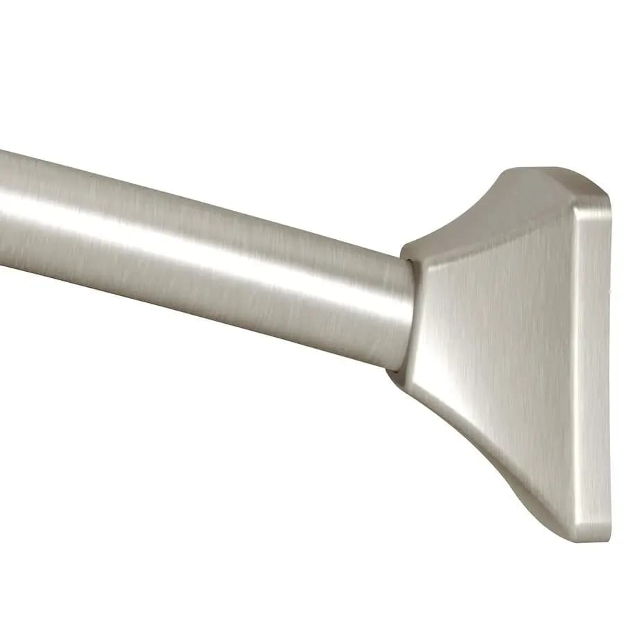 Shower Curve Rod Adjustable 72 Inch Nichel Brushed, Bathroom Bathtub Wall Mount, CSR2164BN