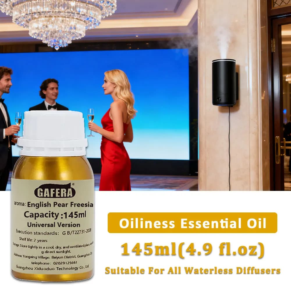 GAFERA 145ml (4.9 fl.oz) Freesia Sheraton Essential Oils - For All Waterless Diffuser, Aroma Diffuser Replenish Aromatherapy Oil