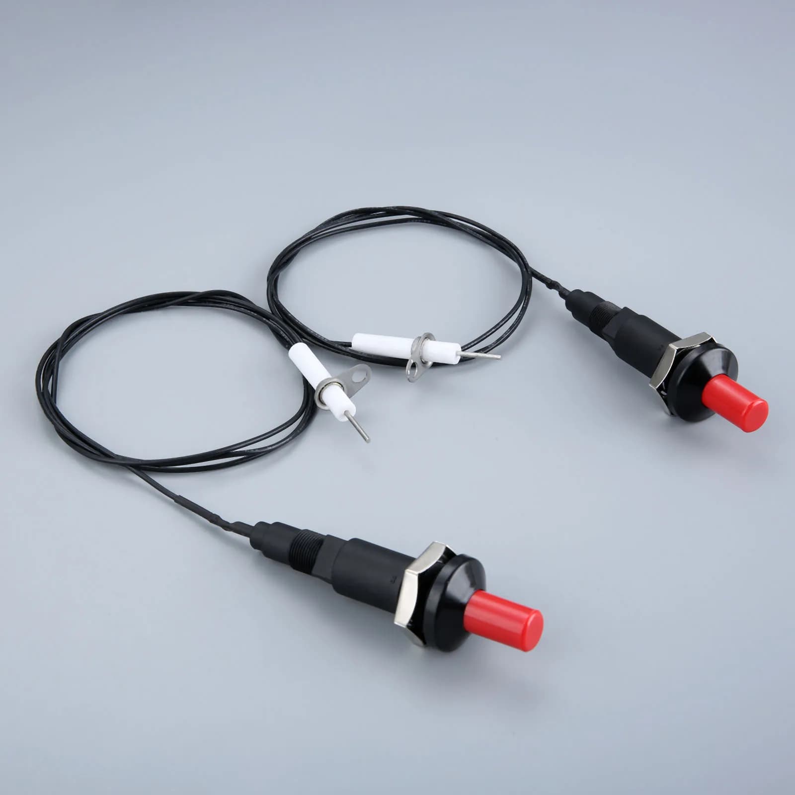 2kit accensione piezoelettrica accensione pulsante accenditore 1m filo adatto a Gas griglia esterna BBQ cucina Gas Grill stufa da campeggio