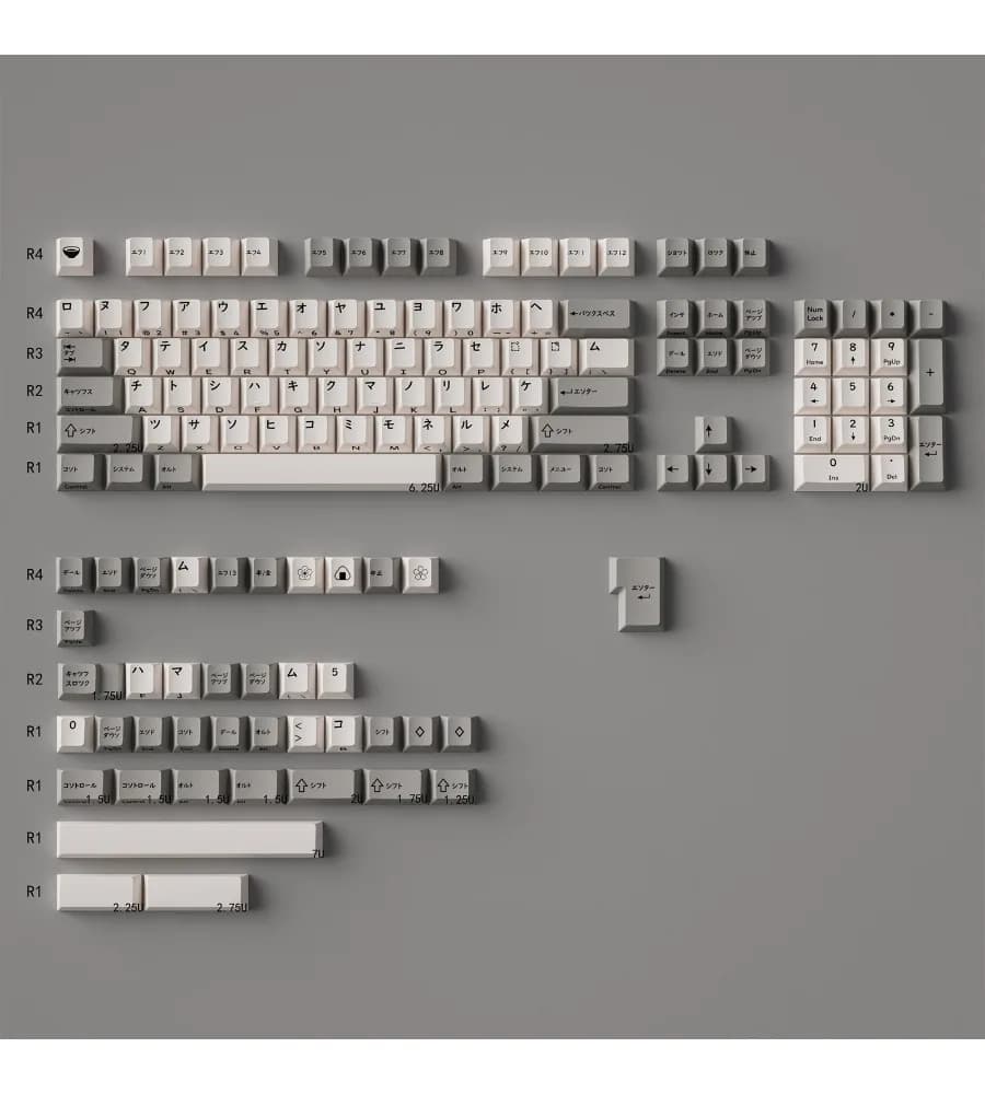 Keycap Thickened PBT Sublimation Original Factory Adaptation Wooting and other mechanical keyboards Japanese Katakana