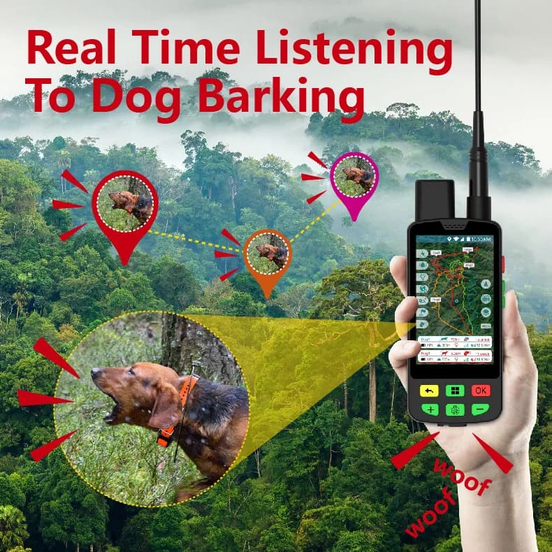 10 Mile Range GPS Tracker Wholesale Custom 4G GSM New IP68 Waterproof Dog Collar Made Silicone Metal for Hunting Dogs for Pets